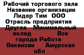 Рабочий торгового зала › Название организации ­ Лидер Тим, ООО › Отрасль предприятия ­ Другое › Минимальный оклад ­ 16 700 - Все города Работа » Вакансии   . Амурская обл.